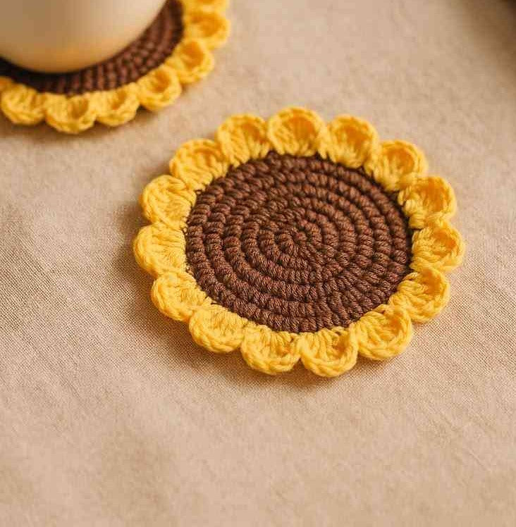 Sunflower coaster