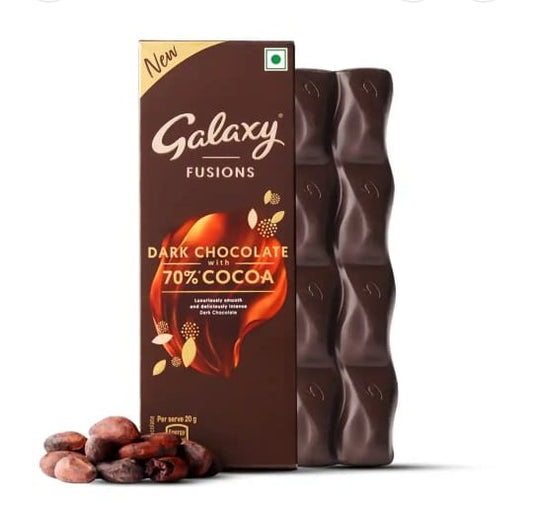 Galaxy fusions dark chocolate bar 28g