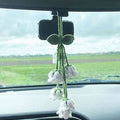 Lily car hanger - white