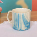 Coffe mug - White and blue 250ml