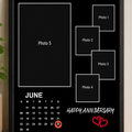 Happy Anniversary frame 6*7 inches ( wall and stand type )