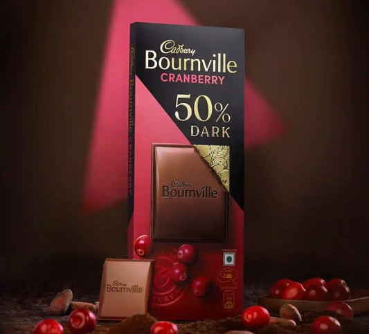 Cadbury bournville cranberry  chocolate bar 75g