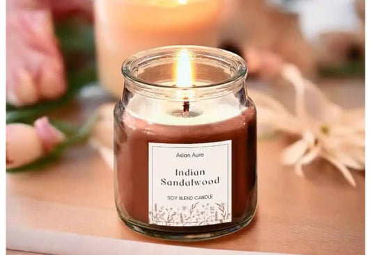 Scented jar candle - sandlewood